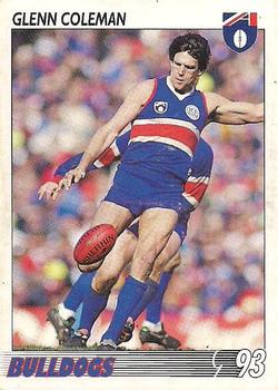 1993 Select AFL #105 Glenn Coleman Front